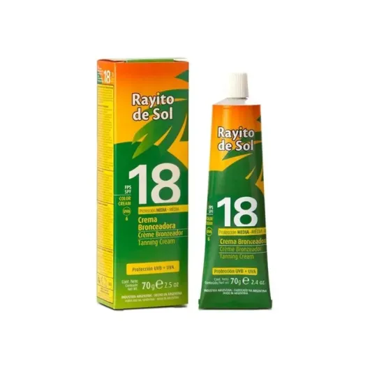 Rayito De Sol Crema Bronceadora Fps 18 70 Gr