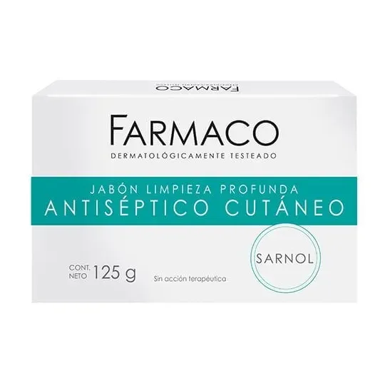 La Farmaco Jabon Sarnol Antiseptico 125 Gr