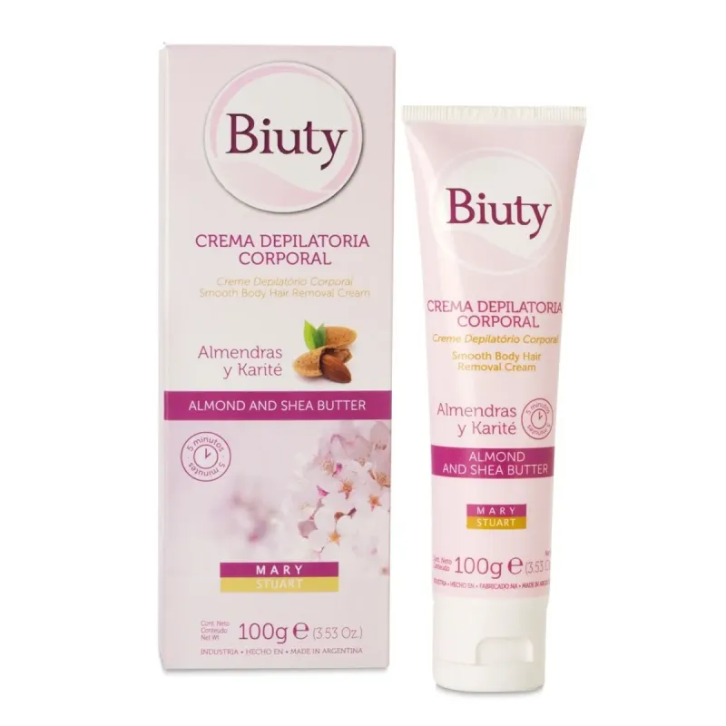 Biuty Crema Depilatoria Almendra Y Karite 100 Gr