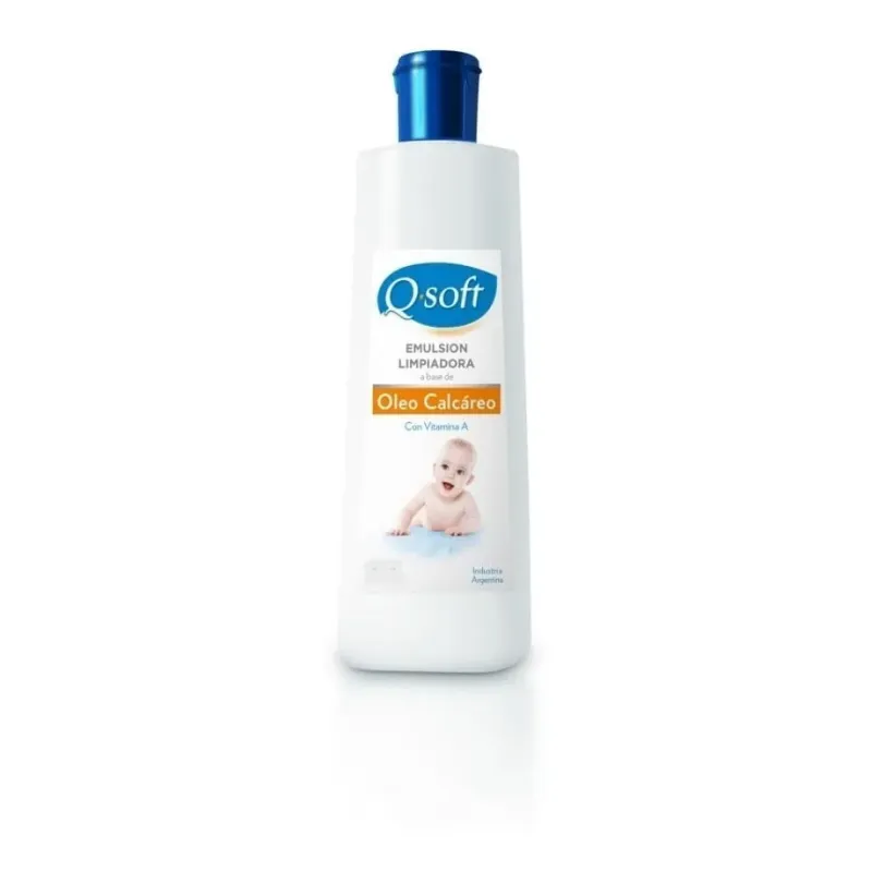 Q Soft Qsoft Oleo Calcareo Emulsión Limpiadora Con Vitamina A 500