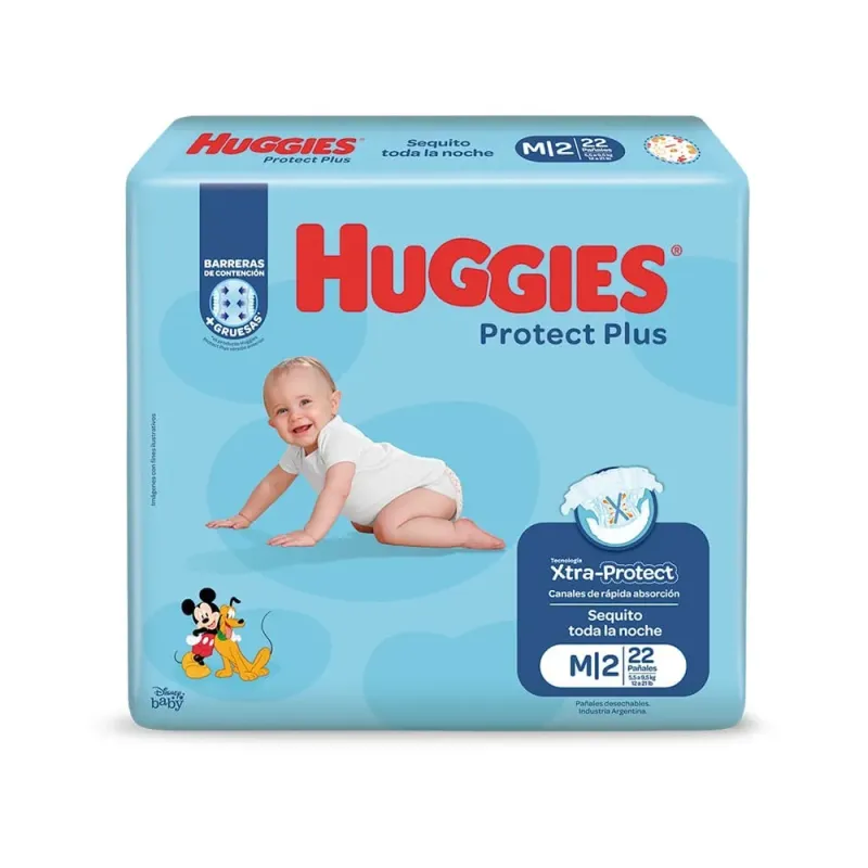 Pañal Huggies Protect Plus M
