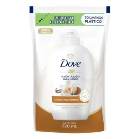 Jabón Líquido Dove Doypack Cuidado Reconfortante X 220 Ml