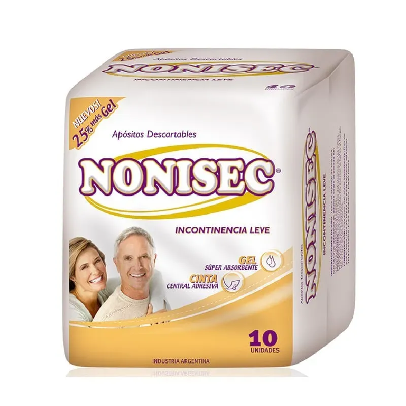 Nonisec Aposito Incontinencia Leve (10 Unidades)